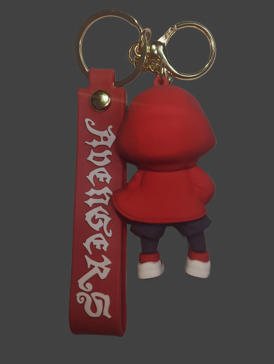 Red spiderman keychain