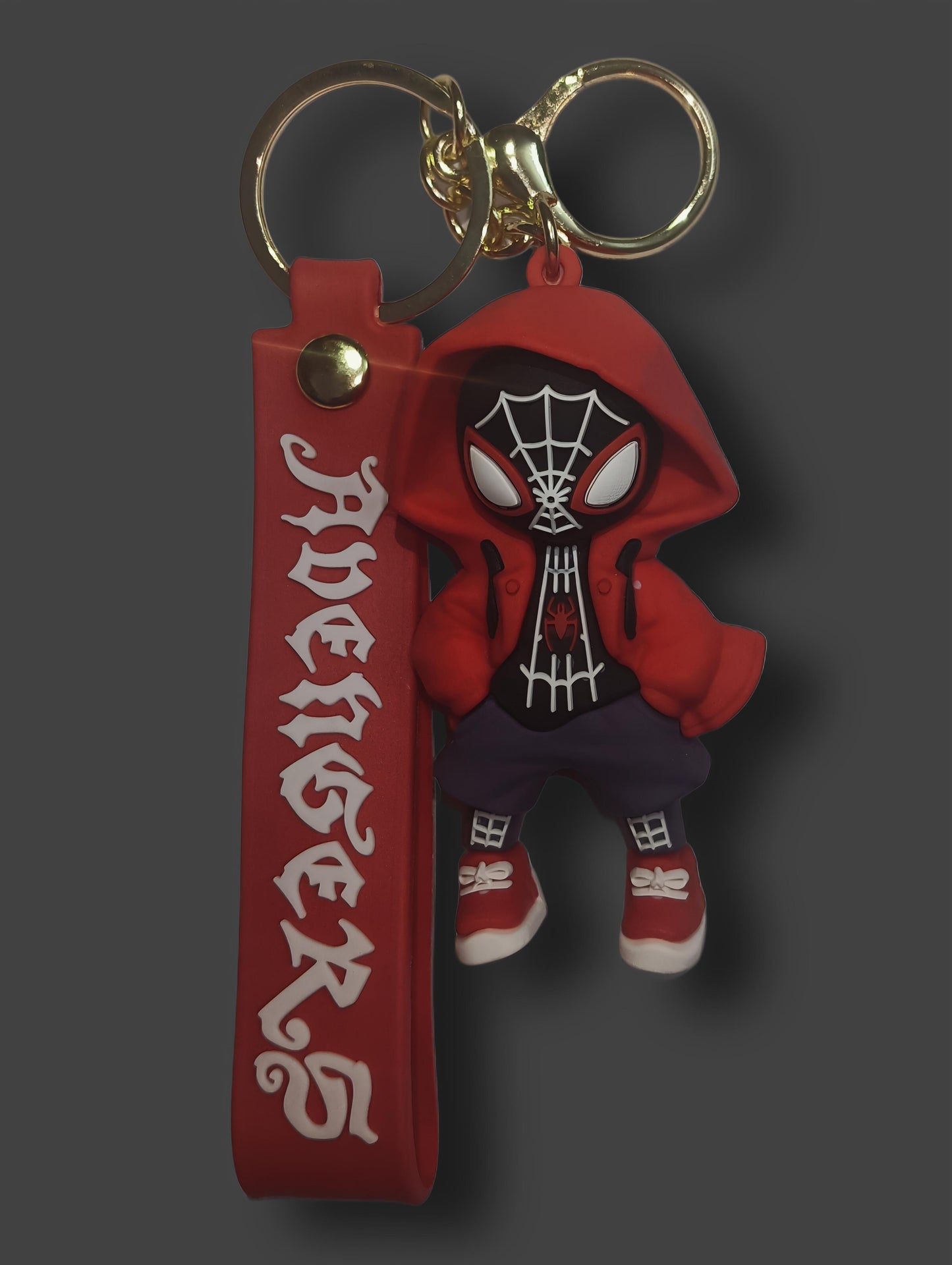 Red spiderman keychain