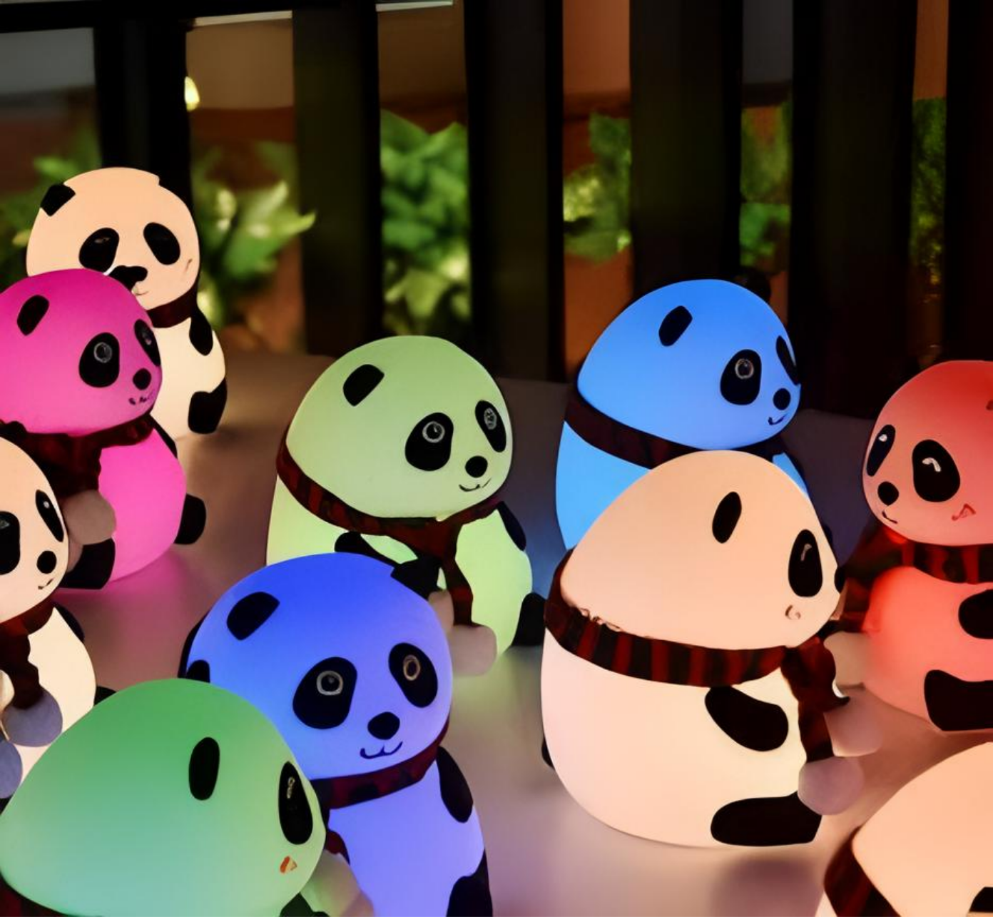 Soft colour changing Panda Lamp