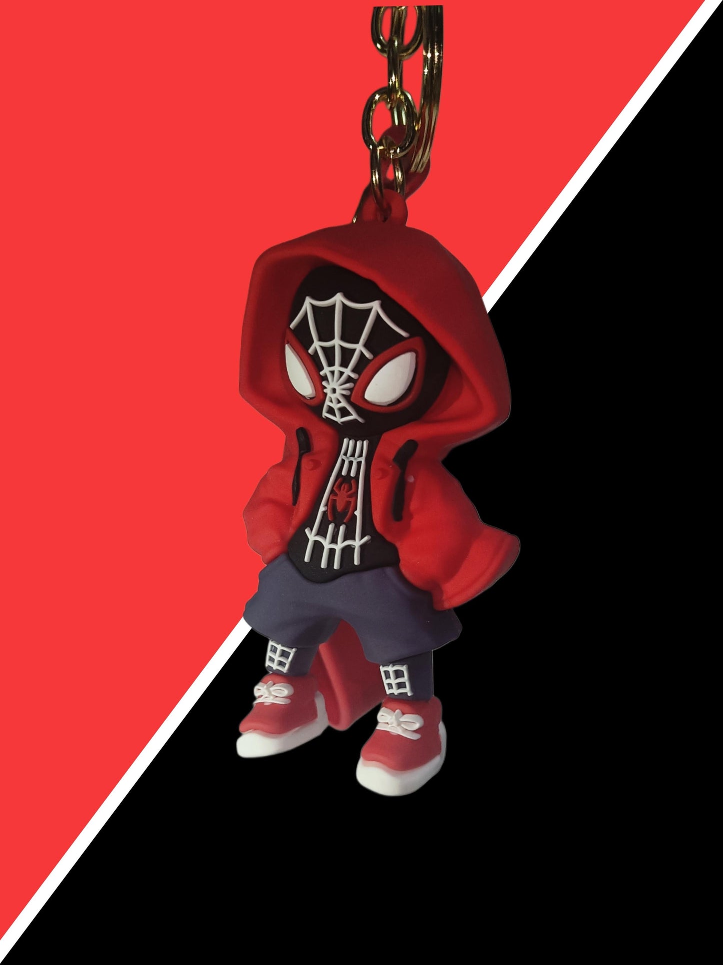 Red spiderman keychain