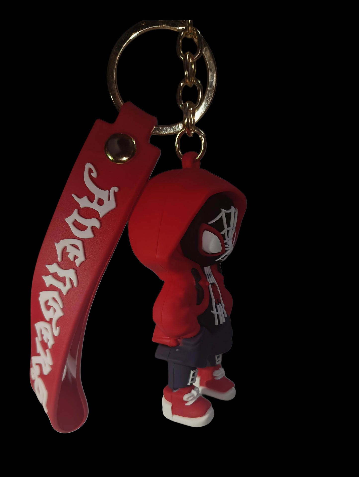 Red spiderman keychain